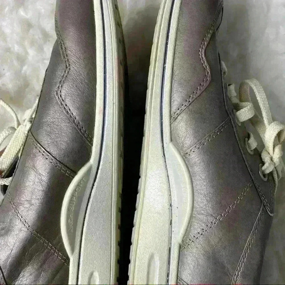 ECCO Brown Pweter Soft Leather Sneakers EUR 41 - Picture 4 of 5